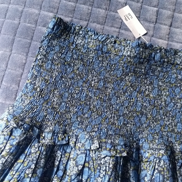 NWT ✨ Gap L smocked cotton skirt - Picture 2 of 5